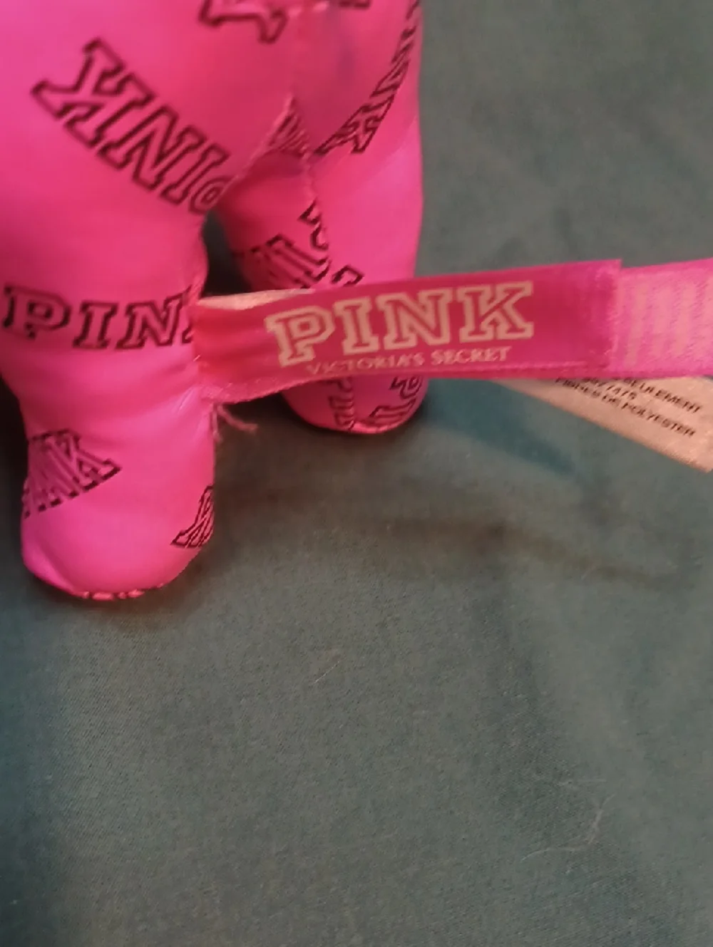 PINK Victoria's Secret Hot Pink Logo Plush
